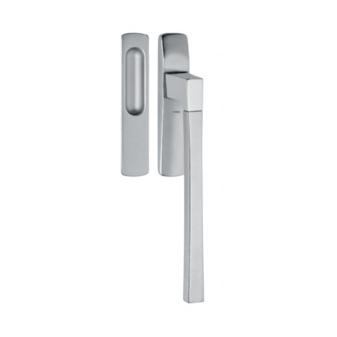 Pull-up sliding door handle 197/A with flush pull, 80/10 mm
