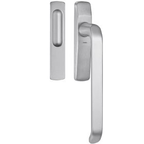 Pull-up sliding door handle 198/A with flush pull, 80/10 mm