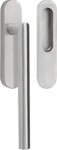 Pull-up sliding door handle BASICS with flush pull, 80/10 mm MRST