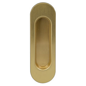 Sliding door handle, oval 125x40 mm HME