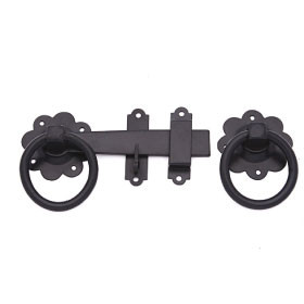 Twisted gate ring latch MU/RAL9005