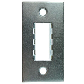 Striker plate 0034, straight (square) (for double door) ZN