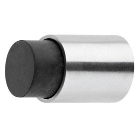 Doorstop wall-mounted 22x30 mm short stainless steel AISI-304