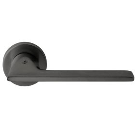 Door handle ALATO on round rose (E)