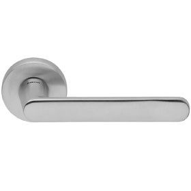 Door handle ZANTE on round rose (SC)