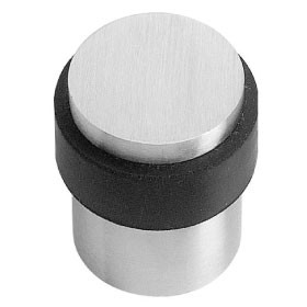 Door-stopper, brushed stainless steel AISI-304