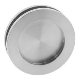 Sliding door handle, round D79 mm MRST/AISI-304