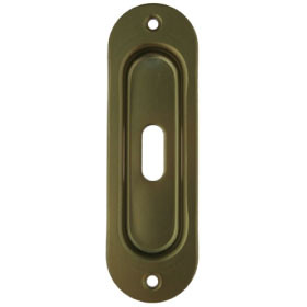 Sliding door handle GABRY with key hole 120x38 mm F4