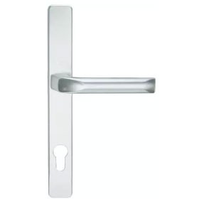 Door handle London + handle plate narrow PZ92/67-72 mm F1