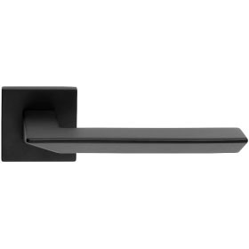 Door handle TRIO square rose MU/RAL9005 (E)