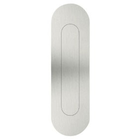 Sliding door handle I-4504, oval 155x45 mm MRST/AISI-304