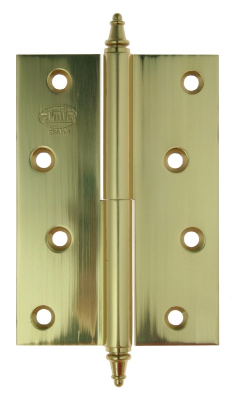 Door hinge AMIG 100x70x3,0 mm Brass right