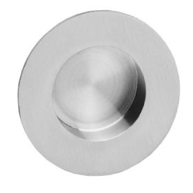 Sliding door handle, round 34/54 mm MRST/AISI-304