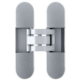 Concealed hinge with 4 covers INVISACTA 120x30 mm 3D MCR