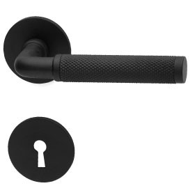 Door handle LEXINGTON with keyhole escutcheon, 38-42 mm doors MU (SC)