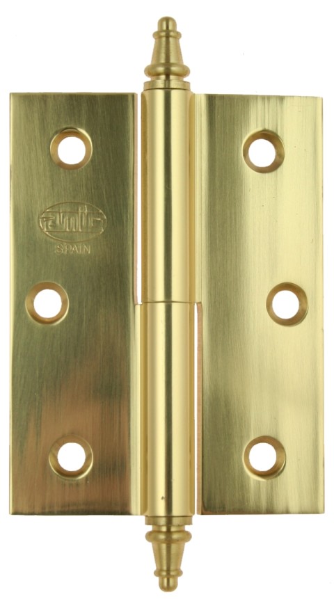 Window hinge AMIG 80x60x2,5 mm Brass right