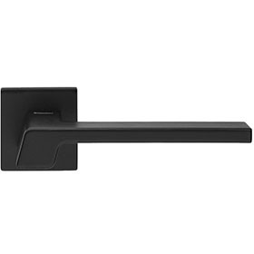 Door handle STREAM on square rose MU/RAL9005 (E)