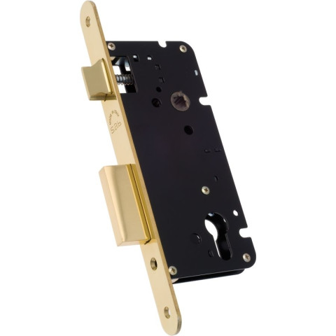 Lock case 2210T PZ 90/50 + straight striker 357T satin brass