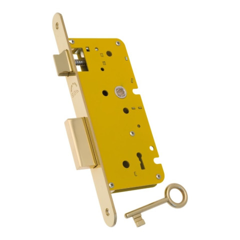 Lock case 2210T PZ 72/50 + straight striker 357T satin brass