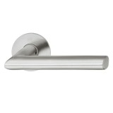 Door handle STOCKHOLM on round 2 mm rose with keyhole esc., 35-43 mm doors MRST/AISI-304 (SC)