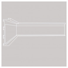 Inner and outer corner for Xinnix plinth XP50-3000B, 300x300 mm MU/RAL9005, unit 10 pcs