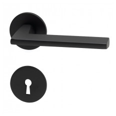 Door handle Denver with keyhole escutcheon, 38-42 mm doors MU (SC)
