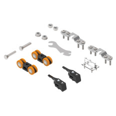F-P70 Fitting set with face fixed mounting plate and double retaining brake