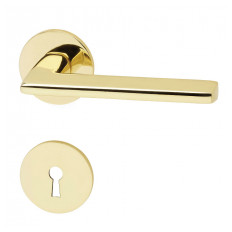 Door handle Denver with keyhole escutcheon, 38-42 mm doors ME (SC)