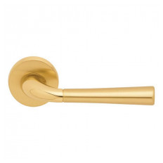Door handle START 101 on round rose with privacy set q6 (E)