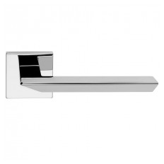 Door handle TRIO with privacy set on squared rose CR (E)