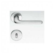 Door handle ROBOQUATTRO on round rose with keyhole esc. (E)