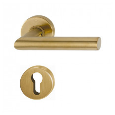 Door handle AMSTERDAM with cylinder esc., 37-47 mm doors HME/AISI-304 (E)