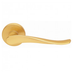 Door handle SPIN with keyhole escutcheon on rose (E)