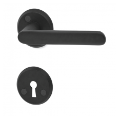 Door handle NEW YORK with keyhole escutcheon, 38-42 mm doors MU (SC)