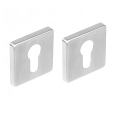 Cylinder escutcheon 53x53 mm, square MRST (E) AISI-304