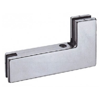 patch fitting PF014 A, Satin Stainless Steel