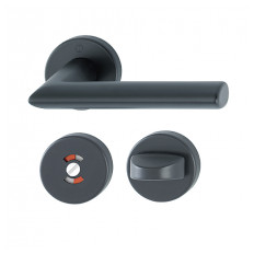 Door handle STOCKHOLM with with privacy set, 37-47 mm door MU (SC)